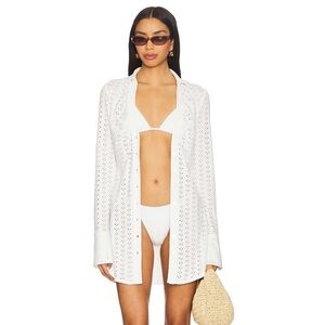 Stone Cold Fox X Revolve Lala Eyelet Dress in White